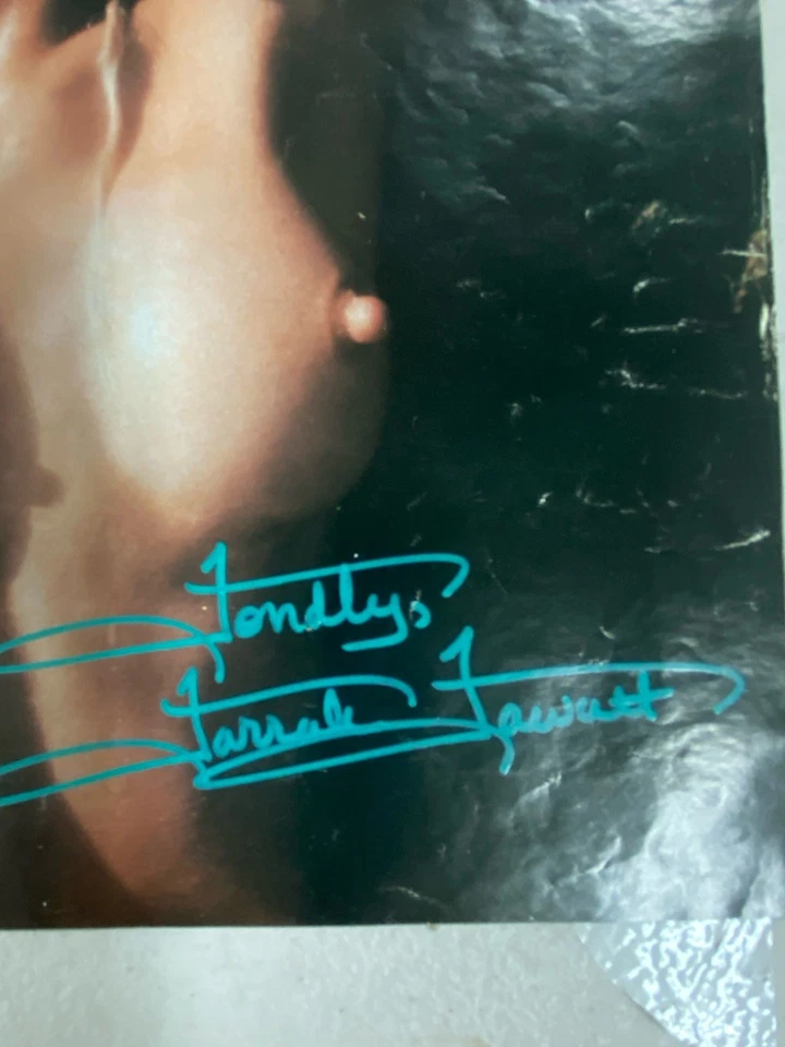 Playboy Sign autograph 1995 Farrah Fawcett topless. magazine photo page removed - Image 4 of 4