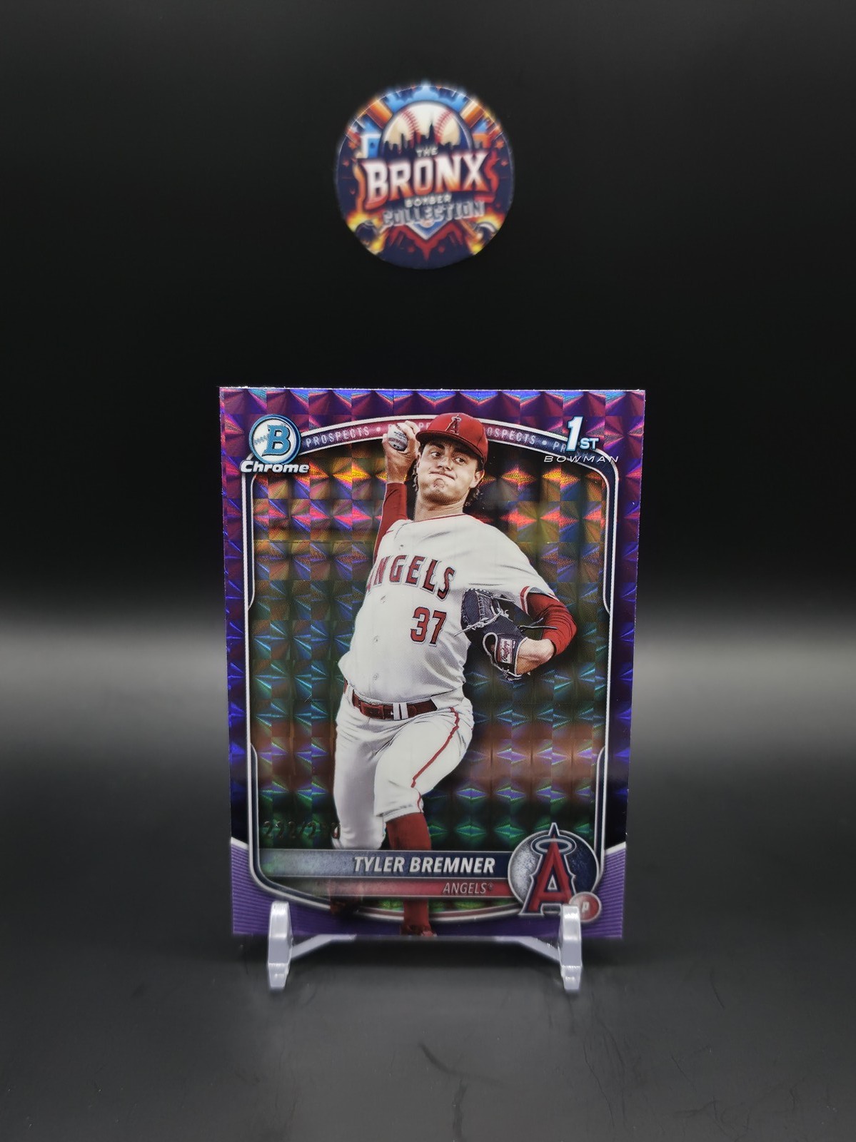 2025 Bowman Draft #BDC-37 Tyler Bremner Chrome Purple Geometric #/250