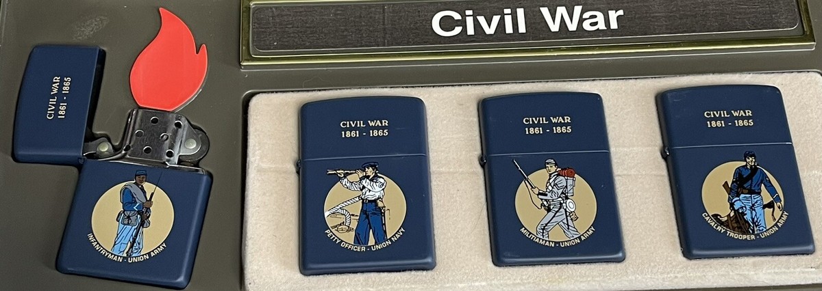 ヴィンテージZIPPO 1991年製 CIVIL WAR ZIPPO 1991 CIVIL WAR SERIES SET BLUE & GREY SOLDIERS