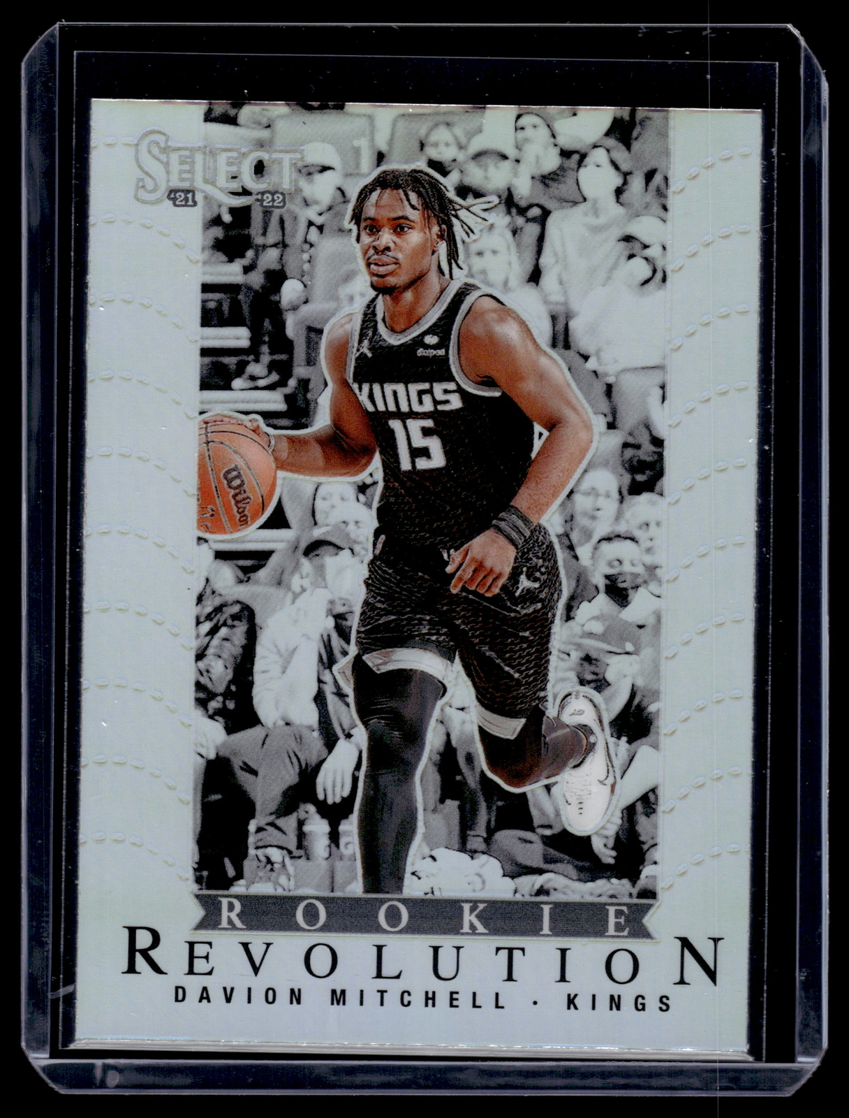 Davion Mitchell 2021 Panini Select Rookie Revolution Silver Prizm Card  #26