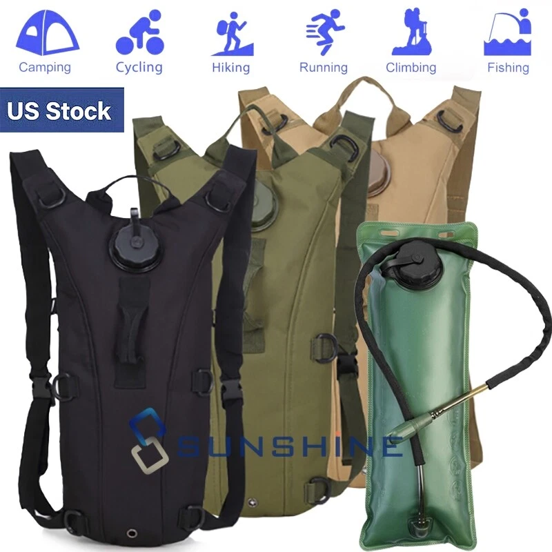 3L Back Camel Water Bladder Hydration Backpack Pack Outdoor Camping Hiking  Bag