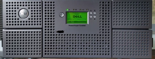 Dell PowerVault TL4000 48 Slot dual PSU Tape Library 2 x LTO 6 HH FC tape drives