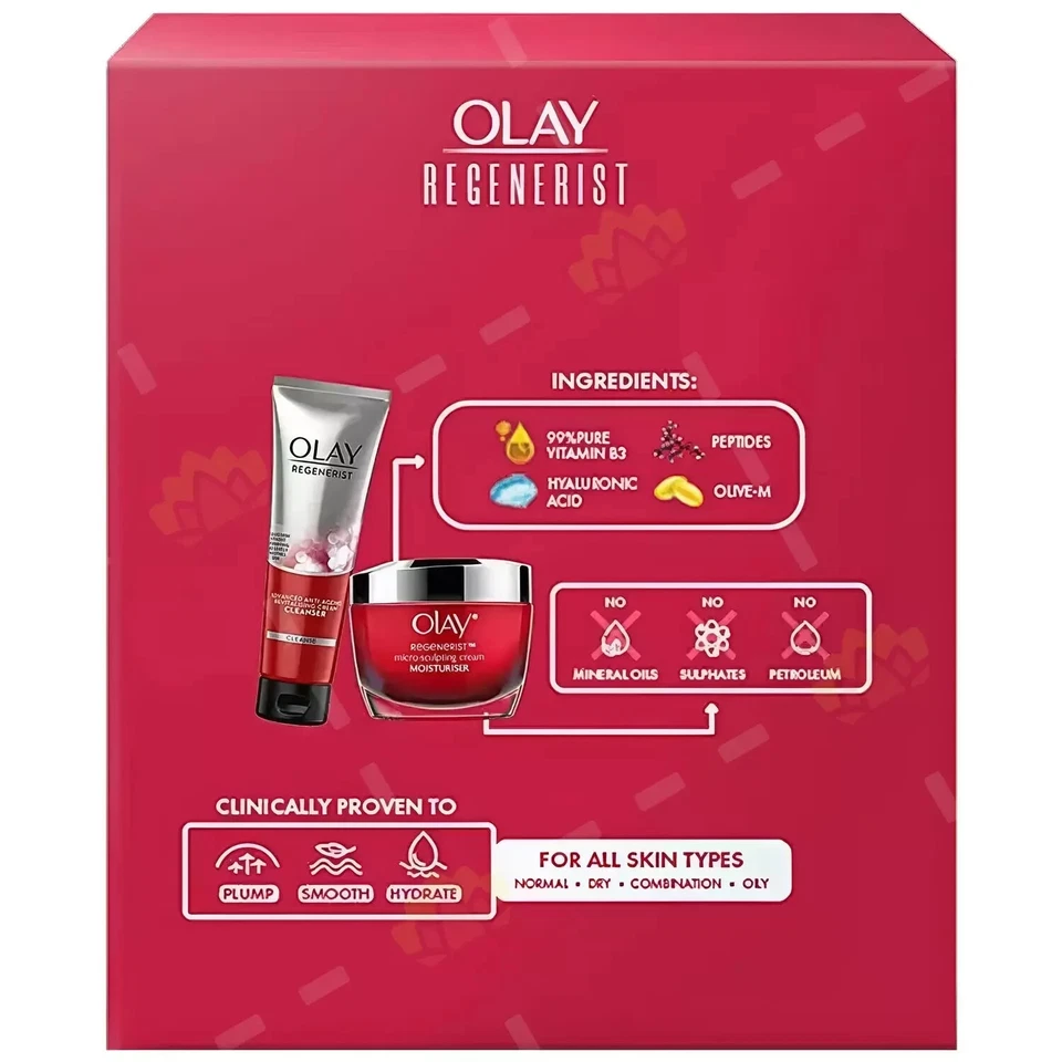 Juego Olay Regenerist / Crema Micro-Esculpidora + Crema Limpiador Revitalizante Foto 4 de 4