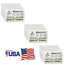 30x Dental Orthodontics Metal Bracket Mini Roth 0.22"Slot 345 Hooks brace #2 USA