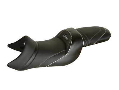 HYOSUNG COMET 600 2003-2008 Top Sellerie Deluxe Sitz Komfort Schwarz Silber 090