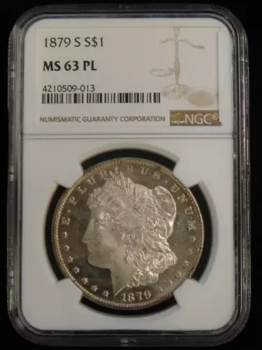 1879-S $1 Morgan Silver Dollar NGC MS63 PL Proof Like