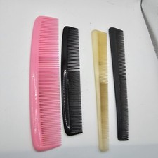 Combs Vintage Hair Detangler Lot Of 4 Estate Find