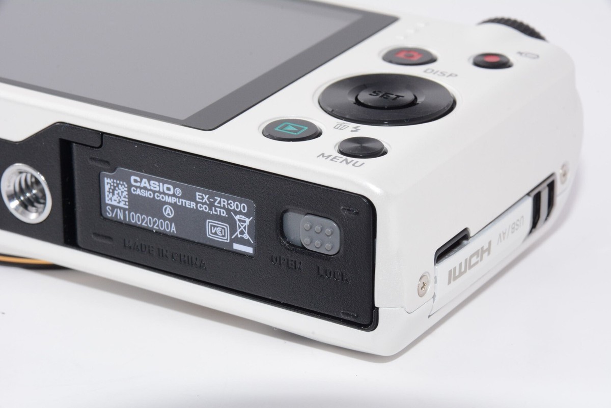 N.MINT/In Box] Casio EXILIM EX-ZR300 White Digital Camera From