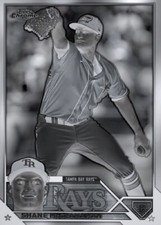 [DIGITAL] Topps Bunt - Shane McClanahan - Topps Chrome 23 S1 -  Black White Base