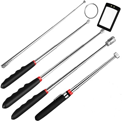 5PCS Magnetic Telescoping Pickup Tool with 10lb/8lb/1.5lb Pick-Up Rod Grabber