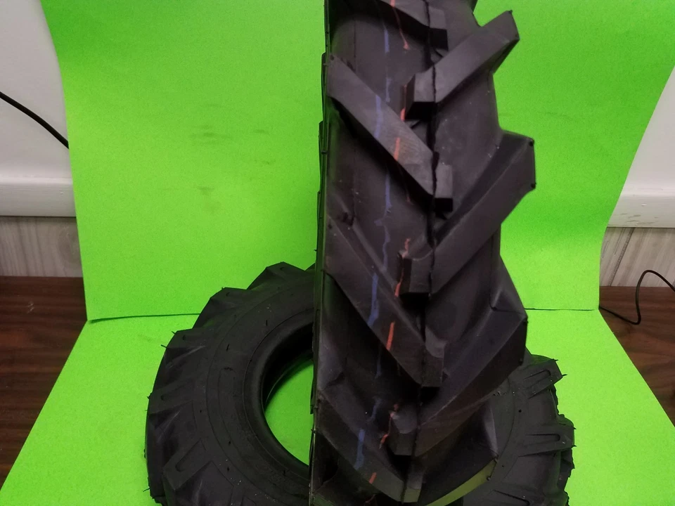 (2) 4.80-8 4.80x8 / 4.00-8 4.00x8 AG Tbls Lug Garden Tiller Snow Tires - Image 4 of 4