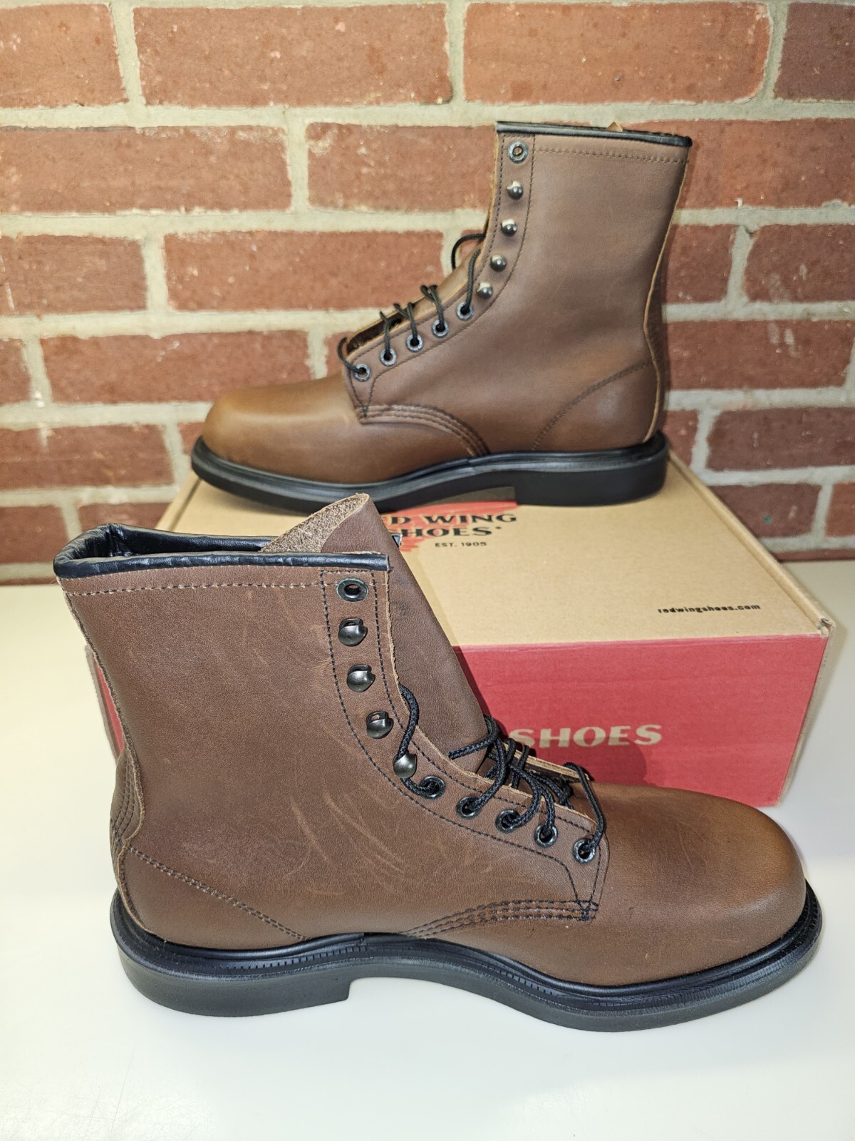 RED WING SHOE COMPANY STYLE 953 MEN'S 8INCH SOFT TOE BOOT NEW SZ 10.5