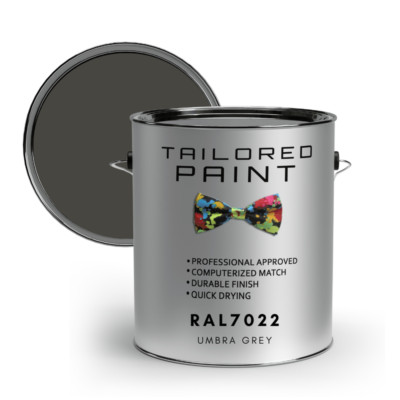 RAL7022 UMBRA GRAU GLANZ uPVC Fenster & Tür 1K Pinsel oder Spray On