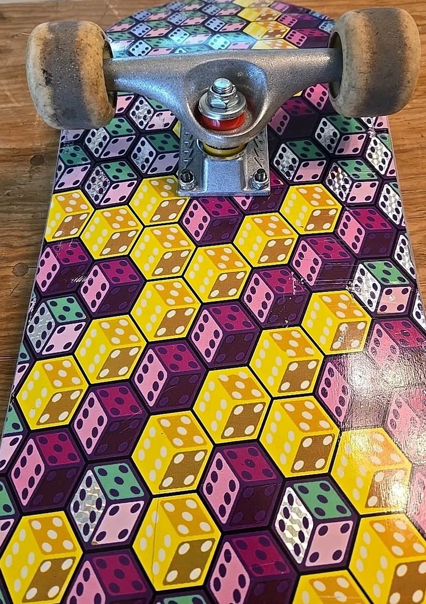 DGK DICEY HOLOGRAM SKATEBOARD New Bearings 8