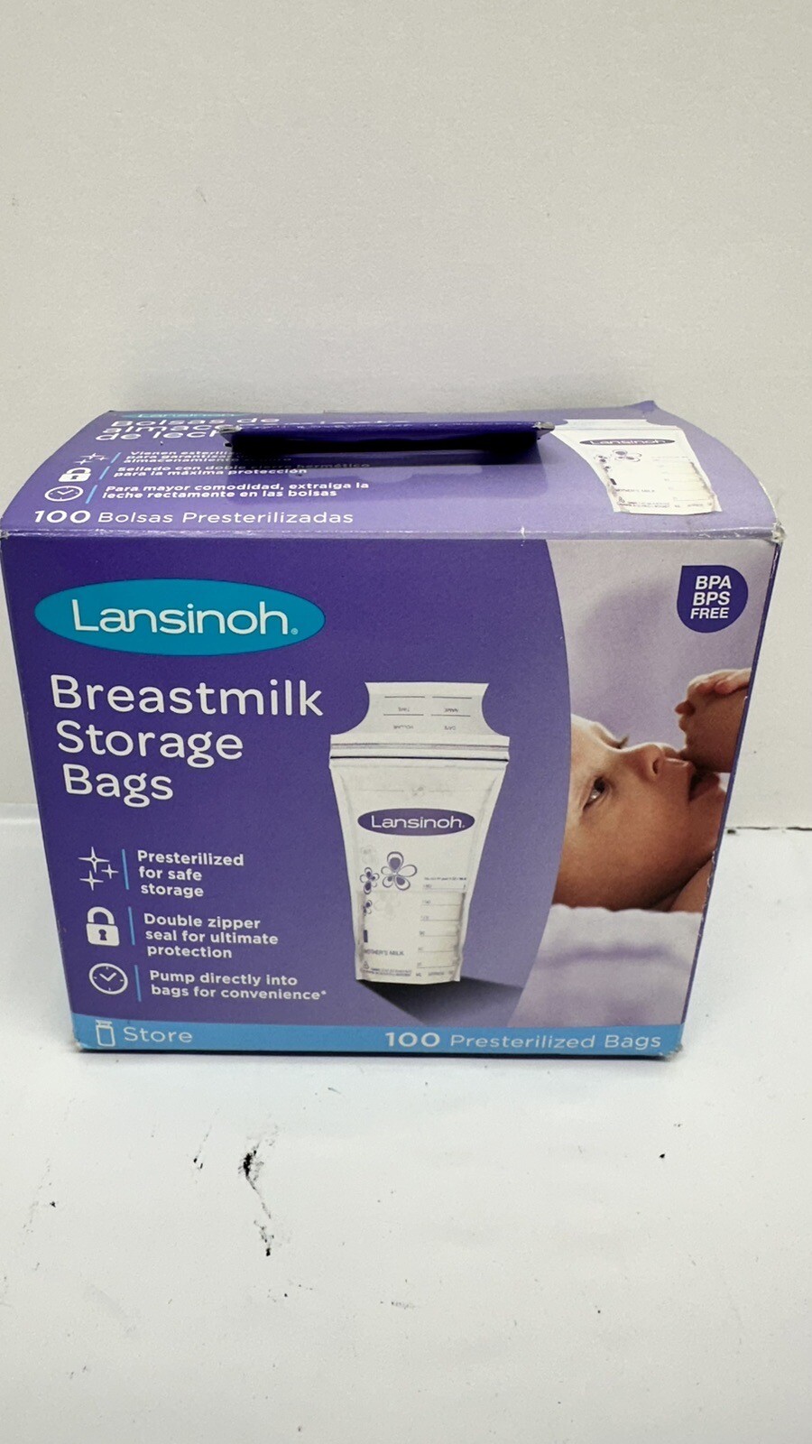 Lansinoh Breastmilk Breast Pump Storage Bag - 20470 (100 Count)