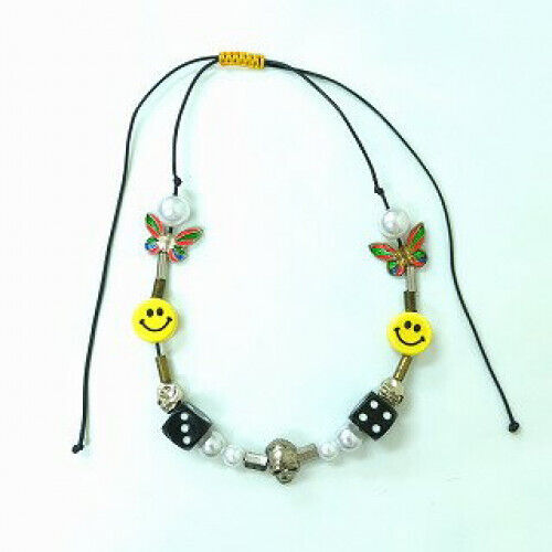 Evae mob SALUTE NECKLACE Smiley Necklace Accessory VG cond Evae mob SALUTE NECKLACE Smiley Necklace Accessory VG cond