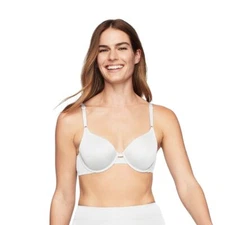 Warners Cloud 9 Super Soft Underwire Lined T-Shirt Bra White RB1691A Sz.34C,40D