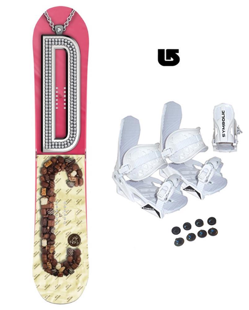 149 DC PLY Gucci Snowboard and White Bindings Package Set +Burton dcal dc12 NEW eBay