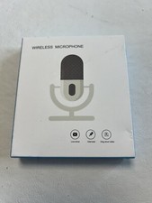 New in Box Wireless Mini Lavalier Lapel Microphone 65ft Recording Range