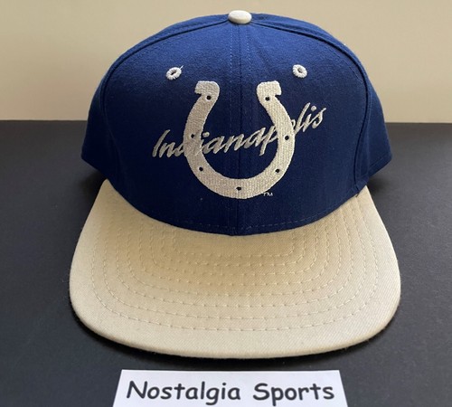 Casquette snapback vintage années 90 Indianapolis Colts noire NFL