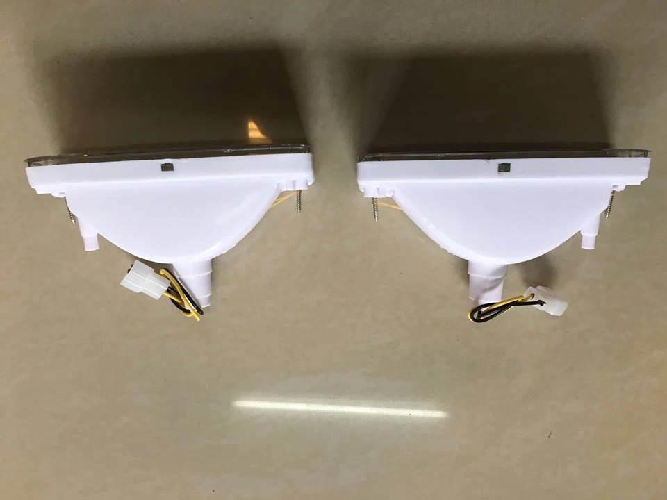 Par de luces intermitentes para parachoques delantero 86-97 Nissan Navara D21 carrocería dura Foto 3 de 4