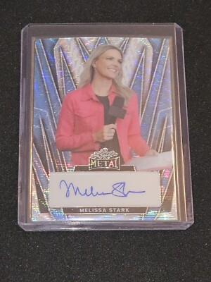2024 Leaf Metal Women of Sport Melissa Stark Light Blue Wave Auto 4/4