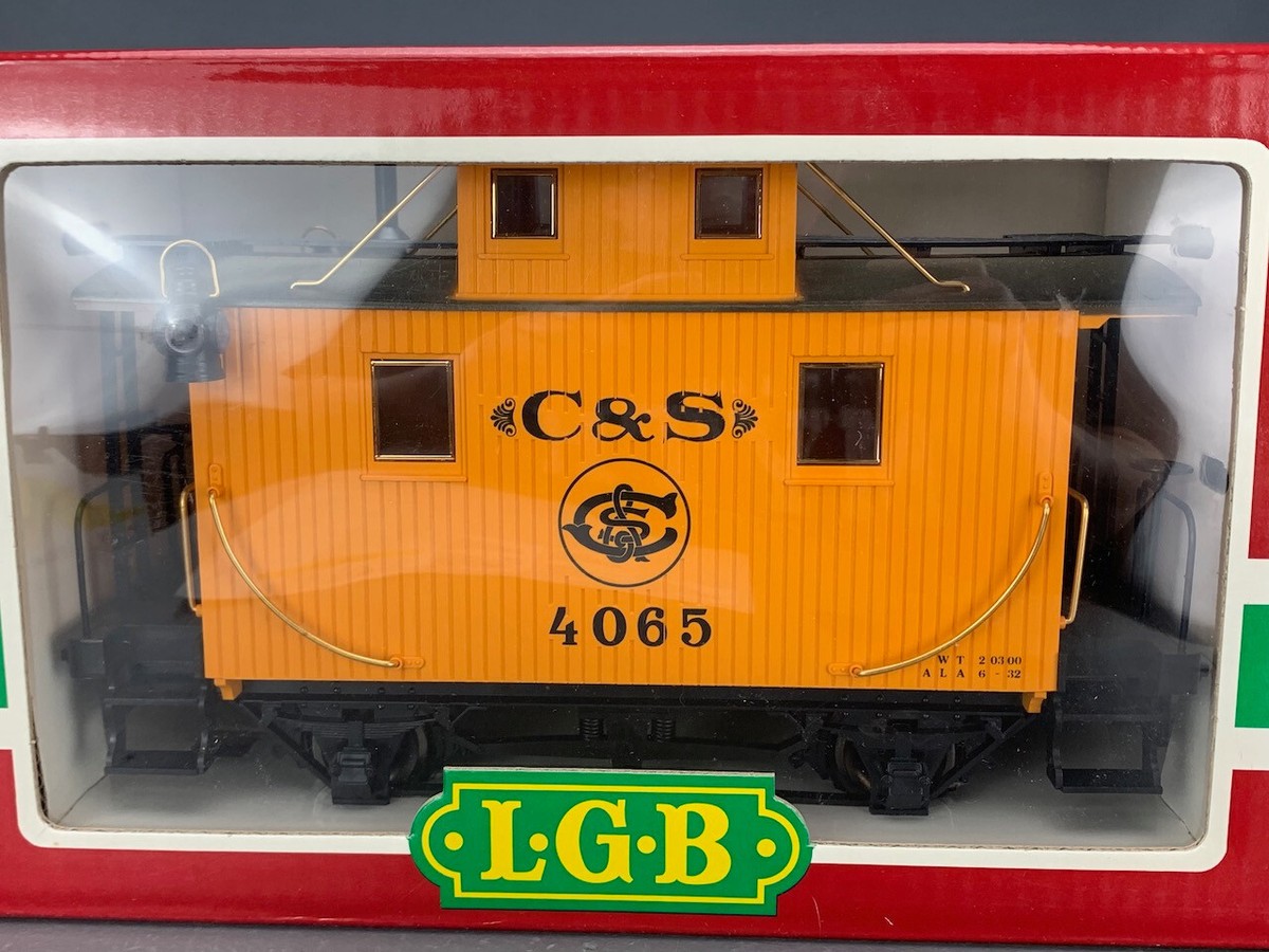 G Scale LGB 4065 C&S Bobber Caboose w/Metal Wheels Orange G0388 | eBay