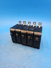 LOT OF 5 Westinghouse Eaton Cutler Hammer BAB1020 1 Pole 20 Amp Circuit Breakers