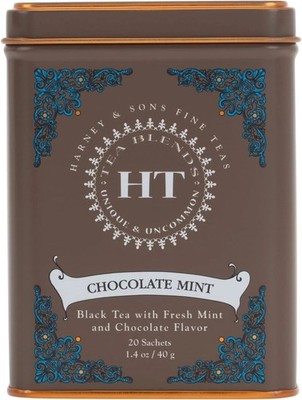 Harney & Sons Schwarztee mit Schokoladenminzegeschmack - 20 Beutel pro Dose