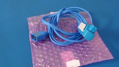 Nihon Kohden TL-201T SpO2 Sensor Reusable Finger Pulse Oximeter Cable Blue Medic