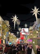 CHRISTMAS  post card  (usps mail size)   THE GROVE -  WEST HOLLYWOOD, CALIFORNIA