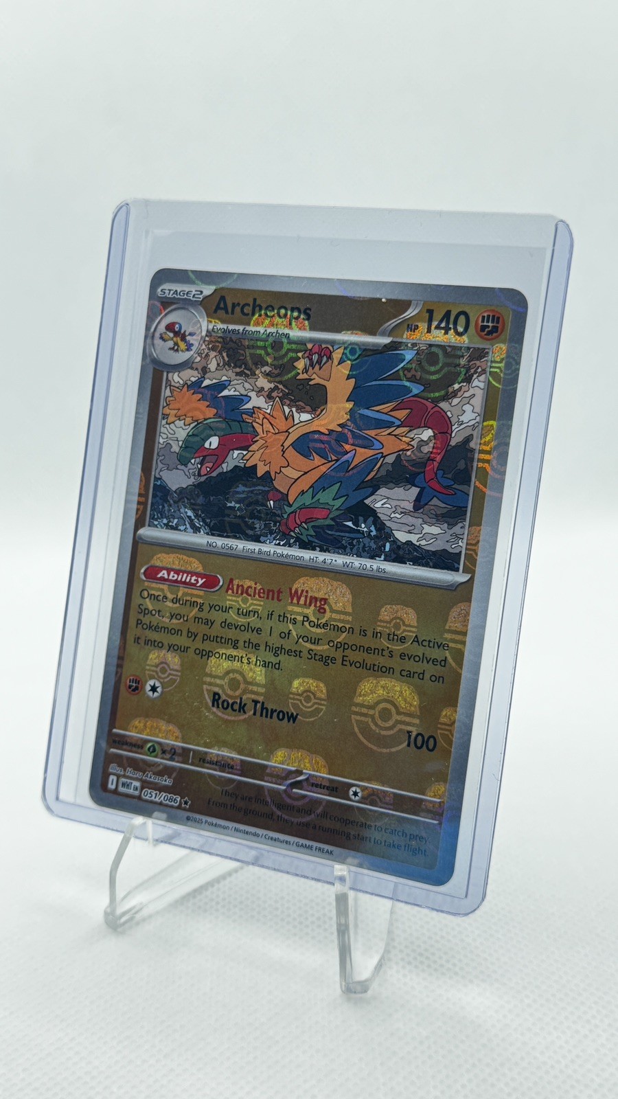 Archeops (Master Ball Pattern) #051/086 SV: White Flare Pokemon TCG NM