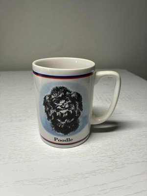 Vintage Cute Poodle Mug Coffee Cup Ceramic Tea Cup