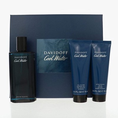 Cool Water by Davidoff 4.2 Oz Eau De Toilette Gift Set for Men