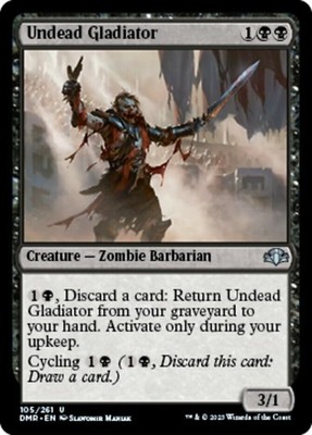 4x Undead Gladiator MTG Dominaria Remastered NM Magic Regular