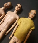 Vintage 1960s Mattel Ken Dolls Lot (3) For OOAK Need TLC.