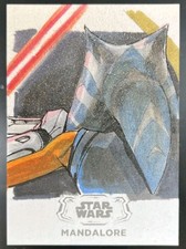 2025 Topps Star Wars Hyperspace AHSOKA TANO 1/1 Sketch Card GetAtom Mandalore