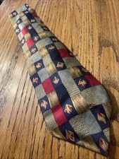 Vintage EUC Guy Laroche Silk Geometric Tie Men  s Necktie