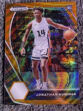 2021-22 Panini Prizm Draft Picks - Jonathan Kuminga #5 Orange Wave Prizm /75...