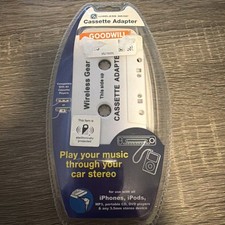 Wireless Cassette Adapter Music Car Stereo iPhone iPod Android any 3.5 mm device