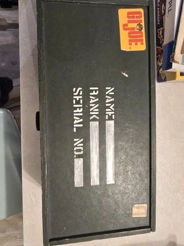 1960 1970 Gi Joe Adventure Team Accessories Lot Foot Locker AT Certificate/Medal