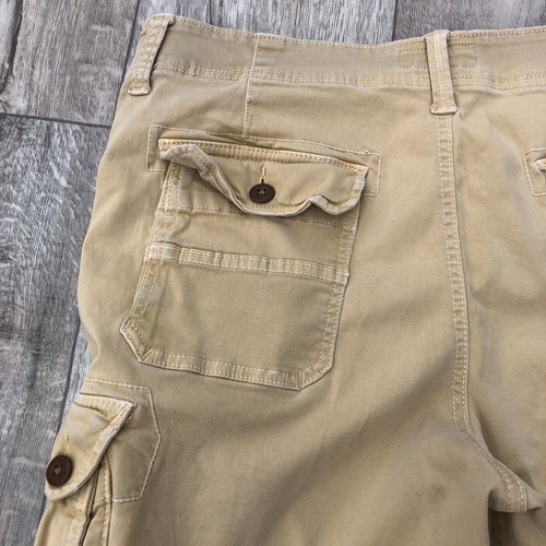 American Eagle längere Länge Cargoshorts Herren 36 x 11" khaki extrem flexibel - Bild 9 von 12