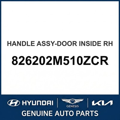 2008-2012 Hyundai Genesis Coupe Handle Assembly-Door Inside 826202M510ZCR