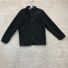 The North Face Sweater Extra Large Youth Black Sherpa Fleece Full Zip Pocket Boy