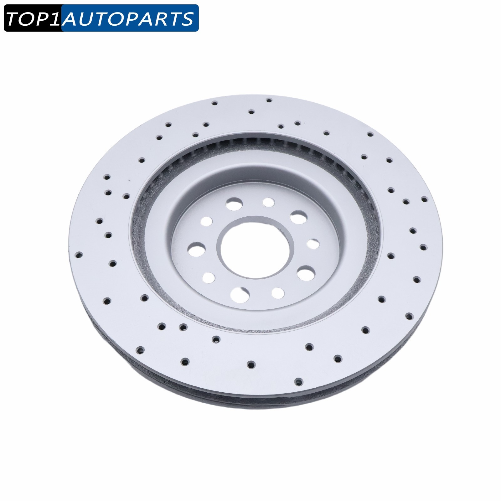2x Rear Floating Drilled Vented Rotor For Maserati Ghibli Quattroporte 2017-21