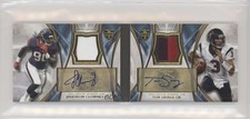 2014 Topps Supreme Books /15 Jadeveon Clowney Tom Savage Dual Patch Auto 1q7