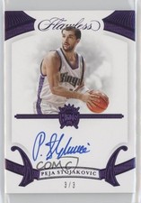 2019-20 Panini Flawless Amethyst 3/3 Peja Stojakovic #FA-PJS Auto 6fs