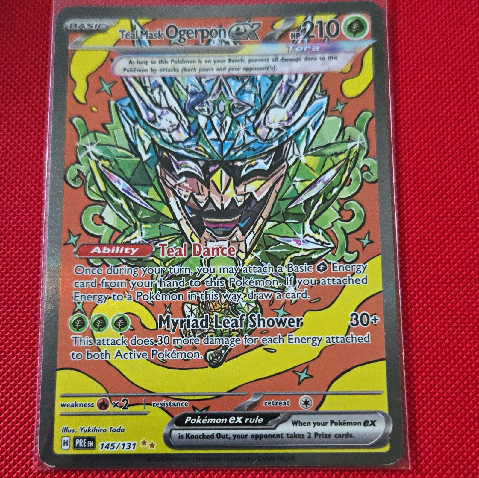 Teal Mask Ogerpon ex 145/131 Prismatic Evolutions SIR Holo EN