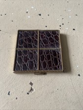 Vintage Volupte alligator skin Hand Mirror