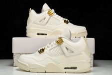 AQ9129-170 AJ 4 Retro Metallic Gold Size 4-13